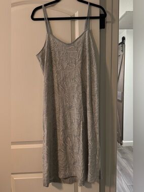 Women’s Light Blue Embroidered Slip Dress